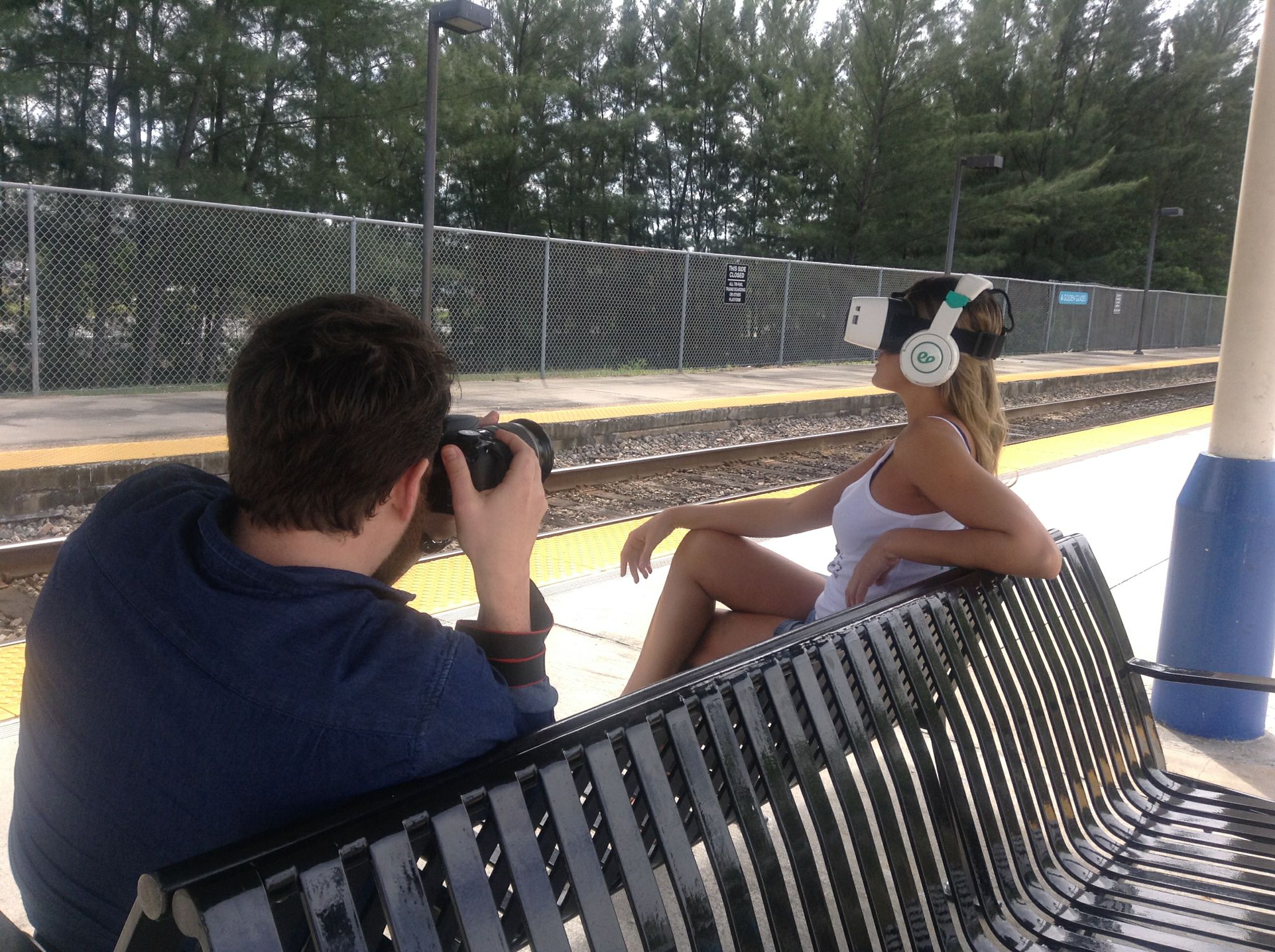 Miami's Jamie Ferguson in a Virtual Reality Model Photo Shoot